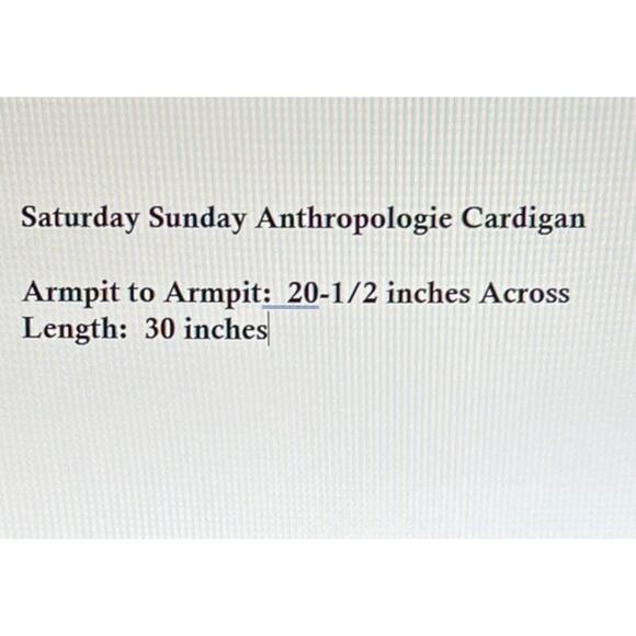 Anthropologie Saturday Sunday Cardigan Women's Medium Long Sleeve Gray Pockets - Picture 9 of 9